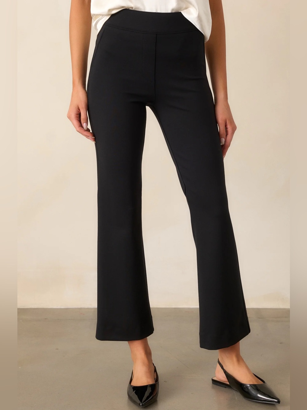 Women’s Flare Black Trousers Size Large